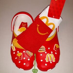 (New) Adult McDonald's Crocs Socks